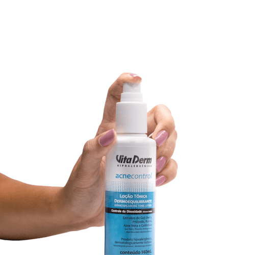 LOÇÃO TÔNICA DERMOEQUILIBRANTE ACNE CONTROL VITA DERM