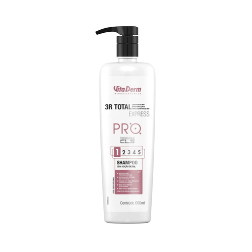 SHAMPOO 3R TOTAL EXPRESS 600ML VITA DERM