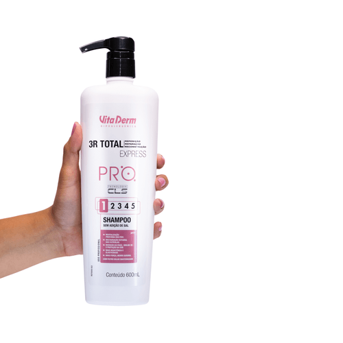 SHAMPOO 3R TOTAL EXPRESS 600ML VITA DERM