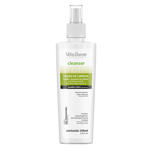 LOÇAO LAURIL SULFATO DE SODIO 200ML VITA DERM